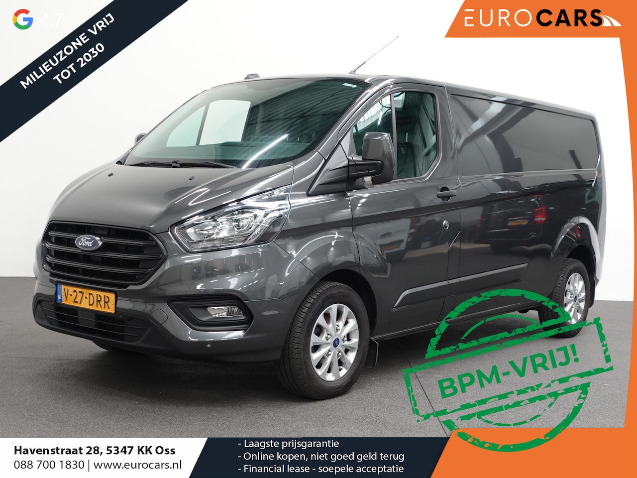 Ford Transit Custom - 300 2.0 TDCI 130pk L2H1 Trend Automaat Airco Navigatie Cruisecontrol Camera Parkeersensore - AutoWereld.nl
