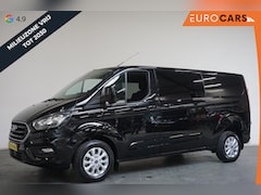 Ford Transit Custom - 300 2.0 TDCI L2H1 Limited Dubbele cabine Aut. Navi| Airco| 2 Schuifdeuren | Trekhaak| PDC|