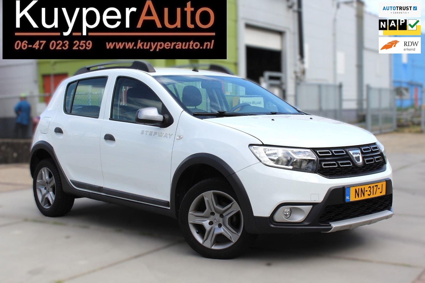 Dacia Sandero Stepway - 0.9 TCe Bi-Fuel SL LPG3 1E EIG MULTIMEDIA airco cruise TREKHAAK PARKEERSENSOREN - AutoWereld.nl