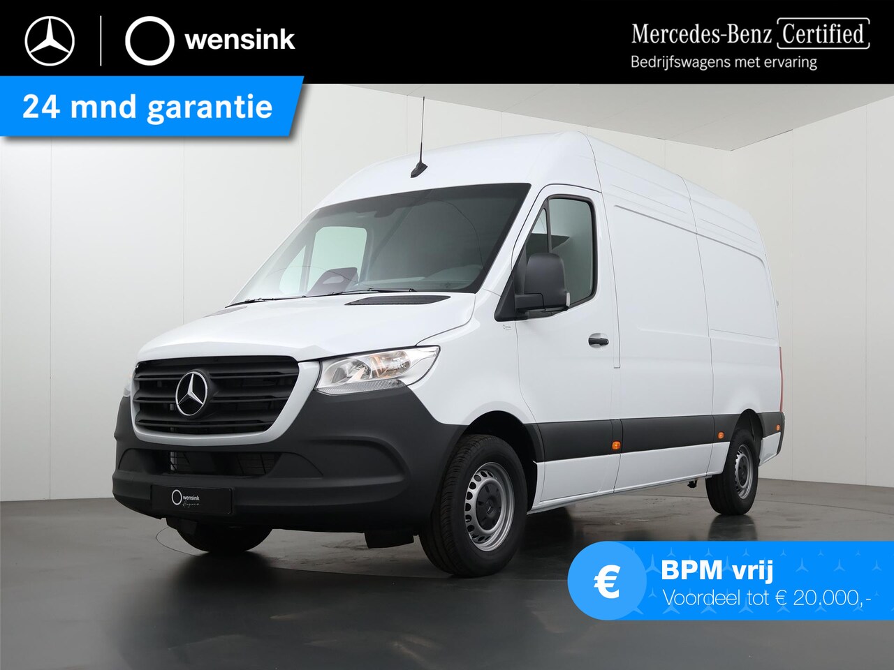 Mercedes-Benz Sprinter - 315 L2H2 RWD PRO Automaat | BPM VRIJ | 3500 kg TREKKEN | 3-zits | Climate Control | Achter - AutoWereld.nl