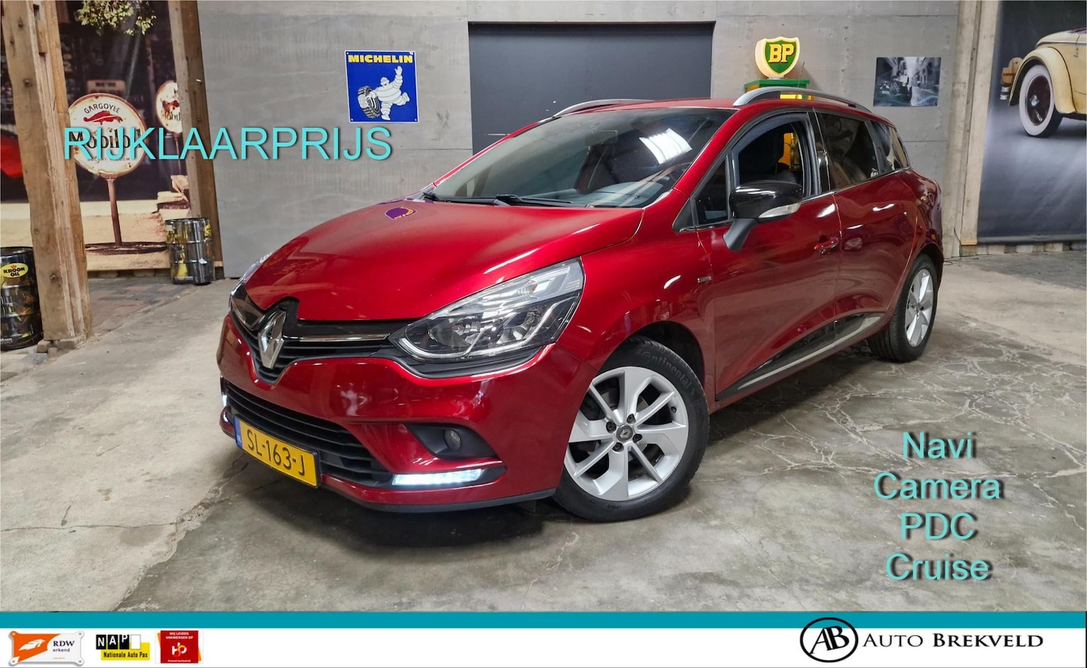 Renault Clio Estate - 1.5 dCi Ecoleader Limited 90PK | Rijklaarprijs | Navi | Camera | PDC | Cruise | LMV | NAP - AutoWereld.nl