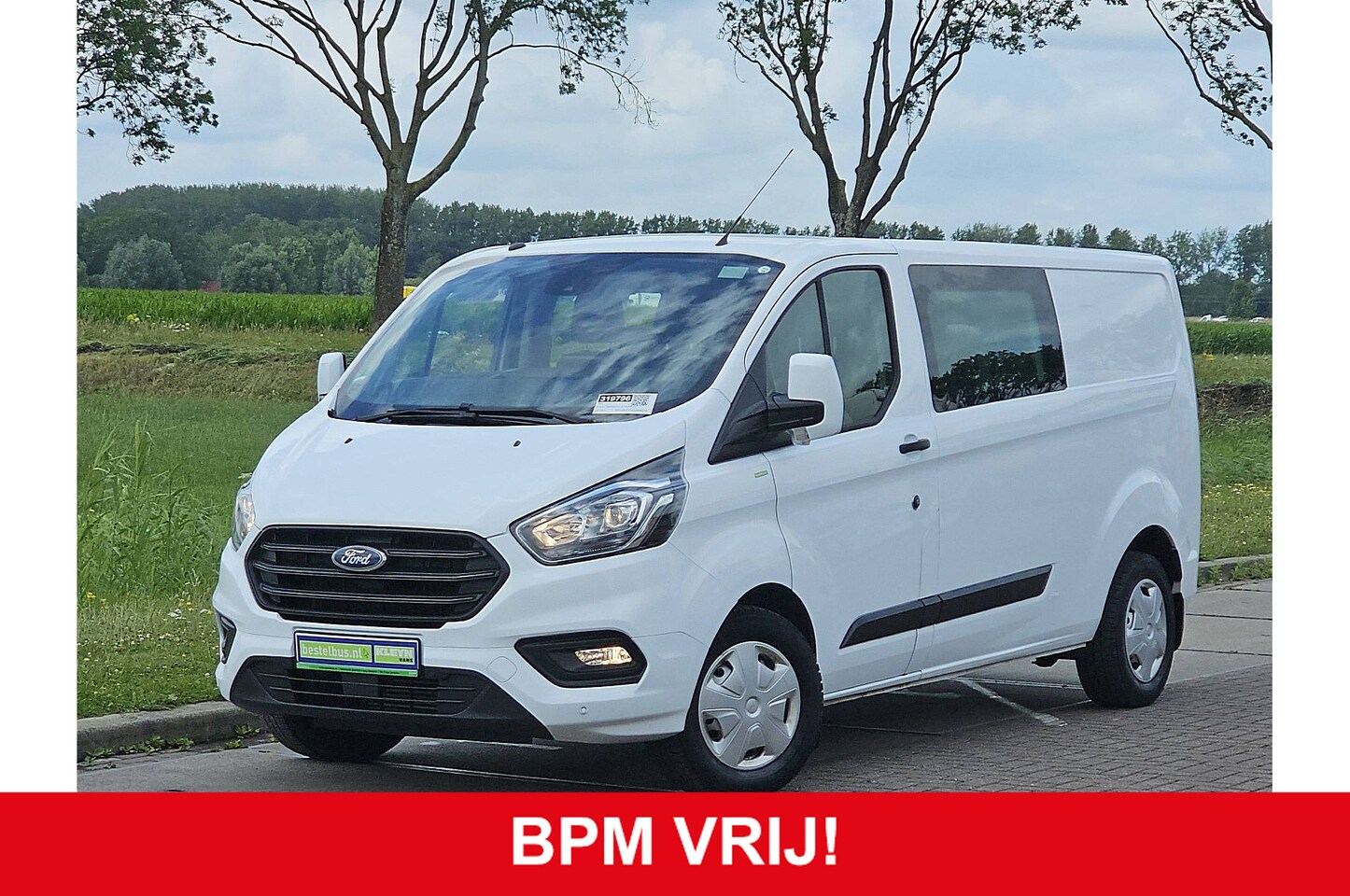Ford Transit - 2.0 L2H1 Navi Airco Dubbele Cabine Automaat Distronic WP-Inrichting PDC 131 PK Euro6 - AutoWereld.nl