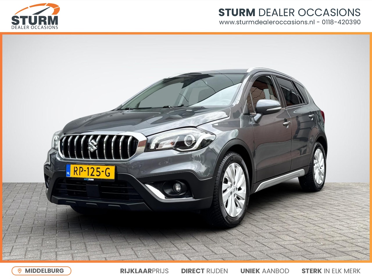 Suzuki S-Cross - 1.4 Boosterjet Exclusive | Trekhaak Afneembaar | Navigatie | Camera | Stoelverwarming | LE - AutoWereld.nl