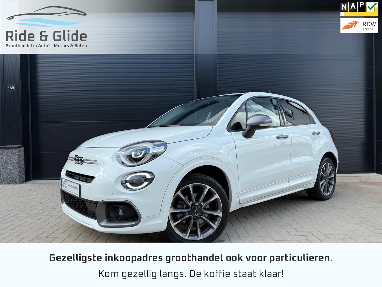 Fiat 500 X - 1.5 Hybrid Sport 2024 20dkm leer automaat btw garantie - AutoWereld.nl