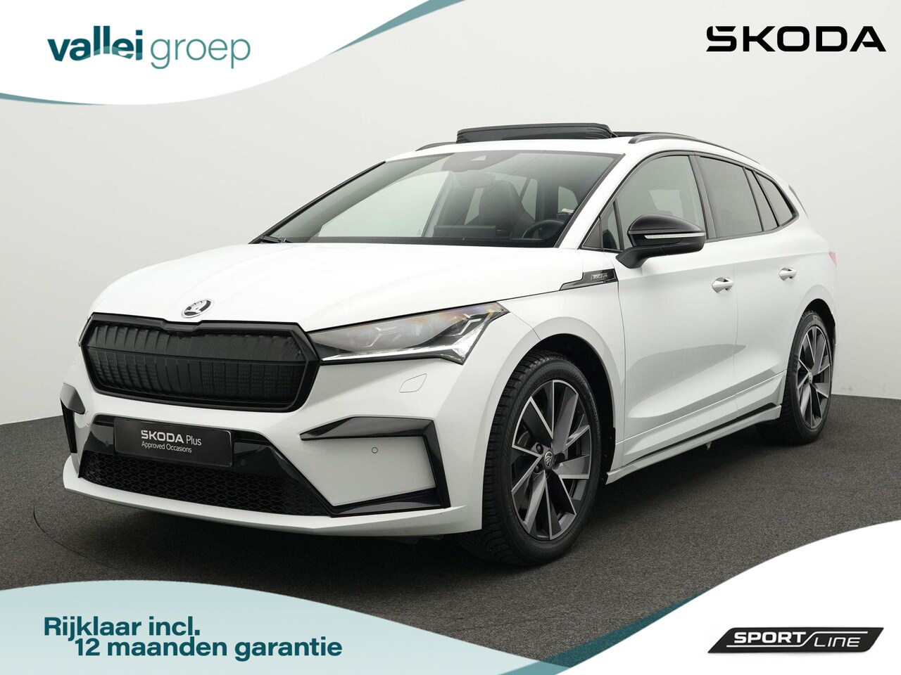 Skoda Enyaq iV - 80 204 pk Sportline | Panoramadak | Trekhaak | Snelladen tot 125kW | Geheugenstoel | Matri - AutoWereld.nl