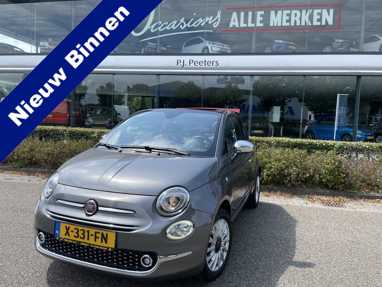 Fiat 500 C - 0.9 TwinAir Turbo Lounge Open dak - Airco - Parkeersensoren achter - Navigatie - Leder stu - AutoWereld.nl