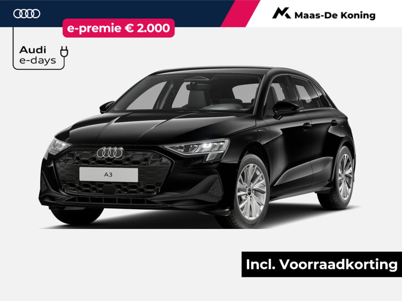 Audi A3 Sportback - 40 TFSI e Pro Line 204 PK · Hold assist · Sportstoelen zwarte stof - AutoWereld.nl