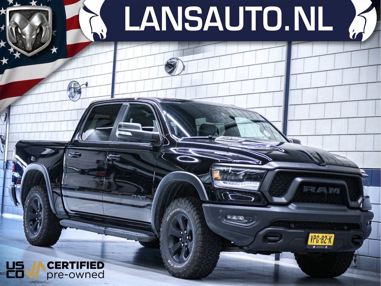 Dodge Ram 1500 - Rebel Night | Luchtvering - Head-up - MWK | 5.7L Hemi V8 Automaat - AutoWereld.nl