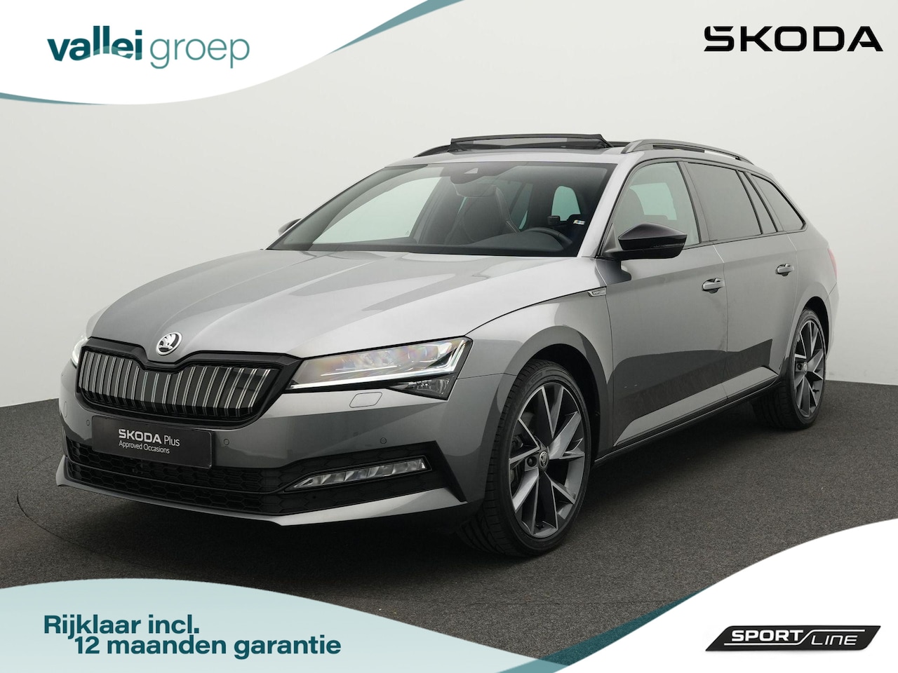 Skoda Superb Combi - 1.4 TSI 218 pk iV Sportline Business | Panoramadak | Trekhaak | Navigatie Columbus | Adapt - AutoWereld.nl