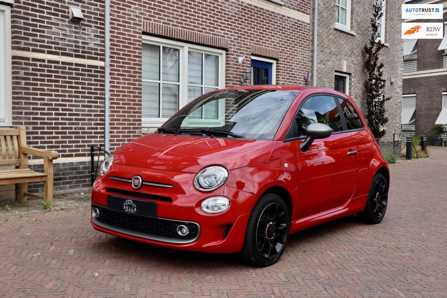 Fiat 500 - 1.2 S | Sportpakket | Uconnect 7” | Rosso Corsa | Parkeersensoren | Bouwjaar: 2016 | Kilom - AutoWereld.nl