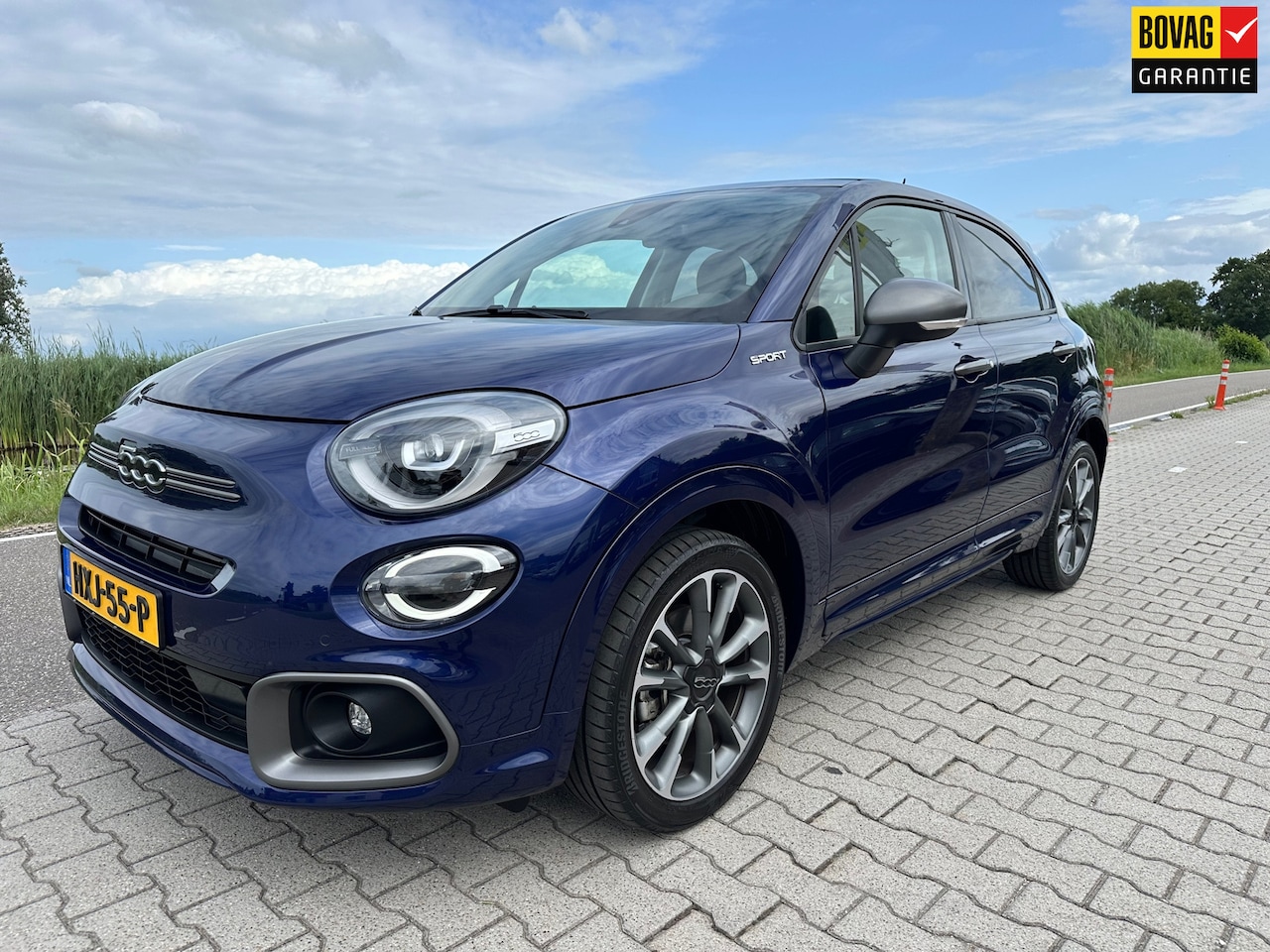 Fiat 500 X - 1.5 Hybrid Sport Cabrio 1.5 Hybrid Sport Cabrio, Half Leder, Carplay, Camera, Navi Bluetooth - AutoWereld.nl