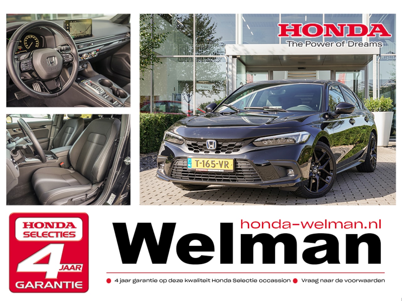 Honda Civic - 2.0i e:HEV SPORT - AUTOMAAT - FULL HYBRID - CAMERA - AutoWereld.nl