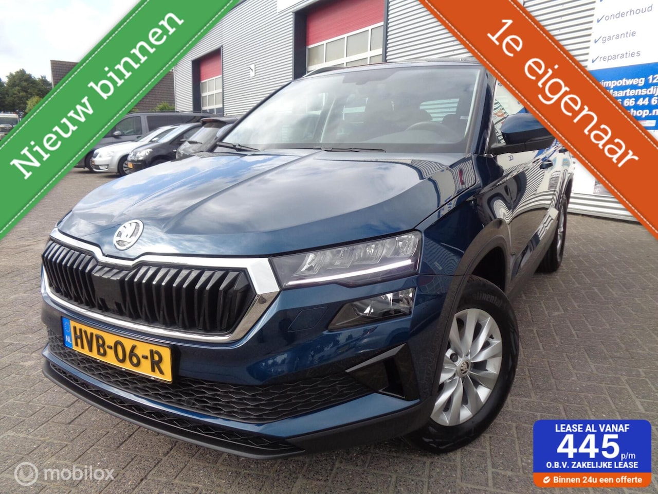 Skoda Karoq - 1.0 TSI Business Edition/Airco/Stoel+Stuur verw/Full LED/Apple Carplay/LM velgen/1st eig/N - AutoWereld.nl