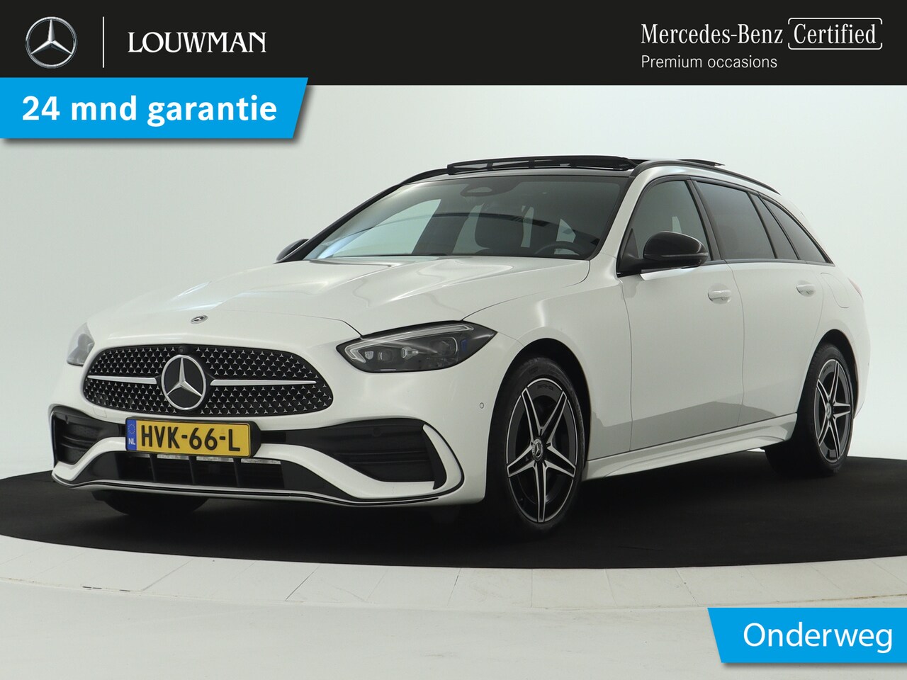 Mercedes-Benz C-klasse Estate - 300 e AMG Line | AMG Line | Night Pakket | Trekhaak | Burmester® | Panorama Schuif-Kanteld - AutoWereld.nl
