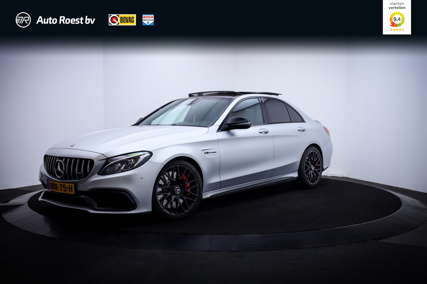 Mercedes-Benz C-klasse - AMG 63 S DESIGNO IRIDIUM MAGNO | KUIP.ST | PANO | AMG PERF UITLAAT | BURMESTER - AutoWereld.nl