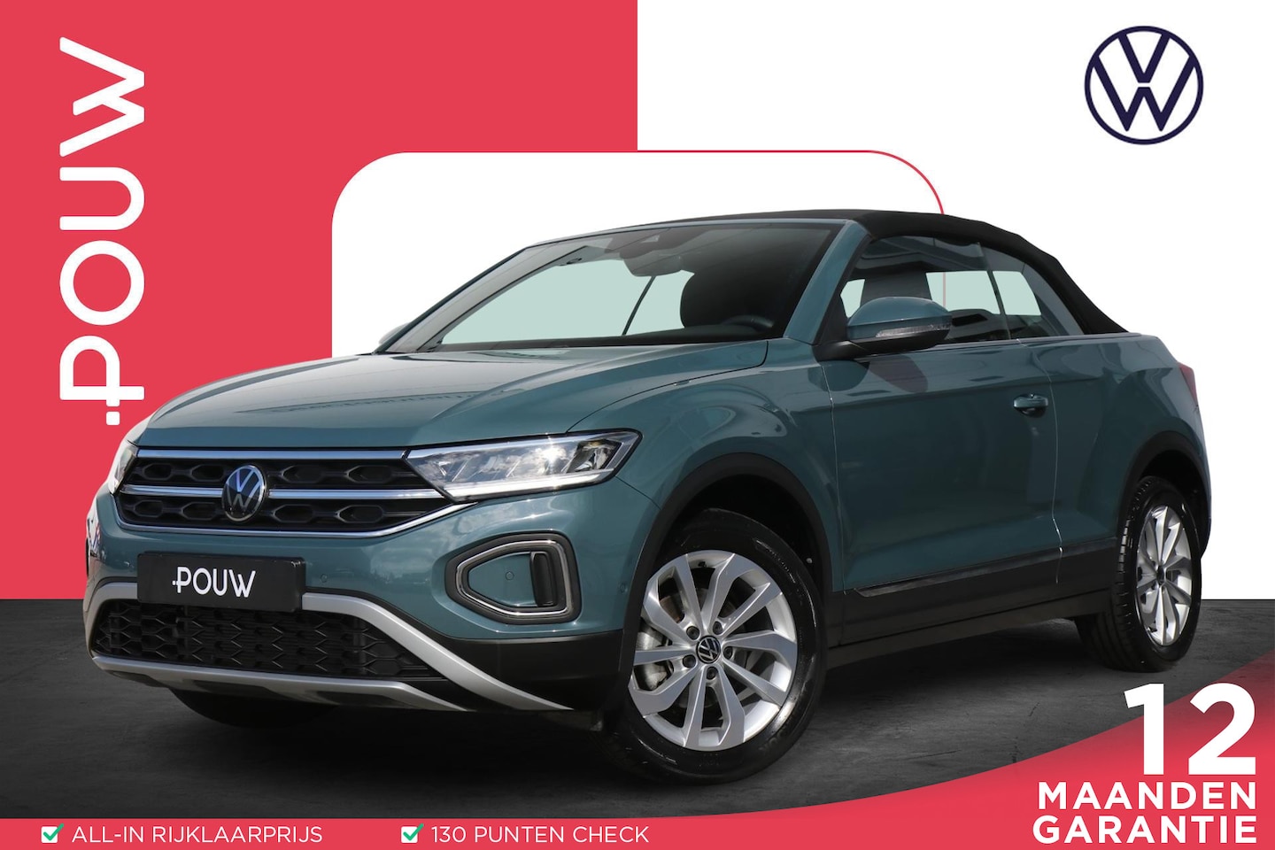 Volkswagen T-Roc Cabrio - 1.5 TSI 150pk DSG Style | App Connect | Parkeersensoren | Cruise Control - AutoWereld.nl