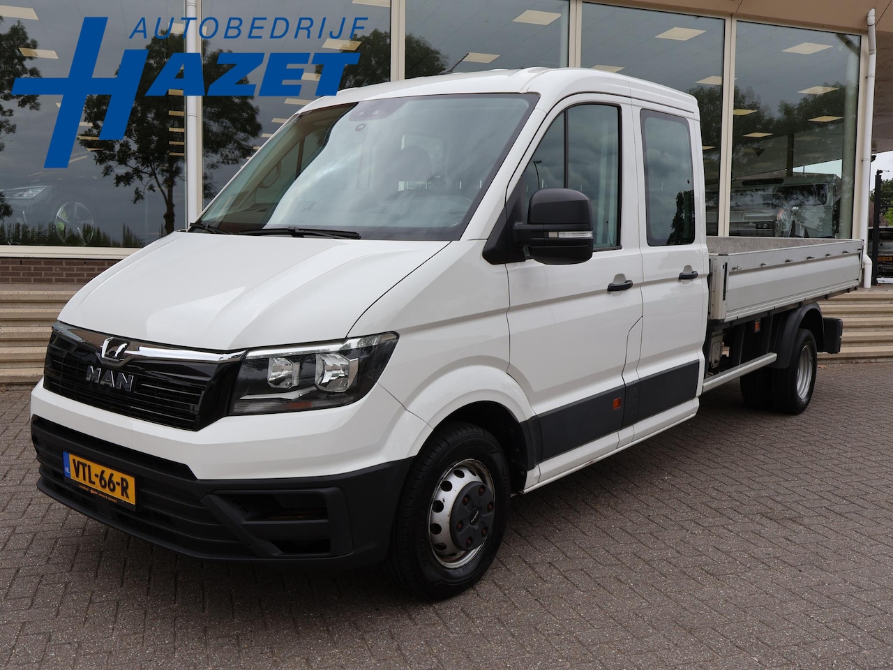 MAN TGE - 50 2.0 TDI 177 PK DSG AUT. D.C. DUBBEL LUCHT 7-PERS. OPEN LAADBAK + 3500 KG TREKHAAK | STA - AutoWereld.nl