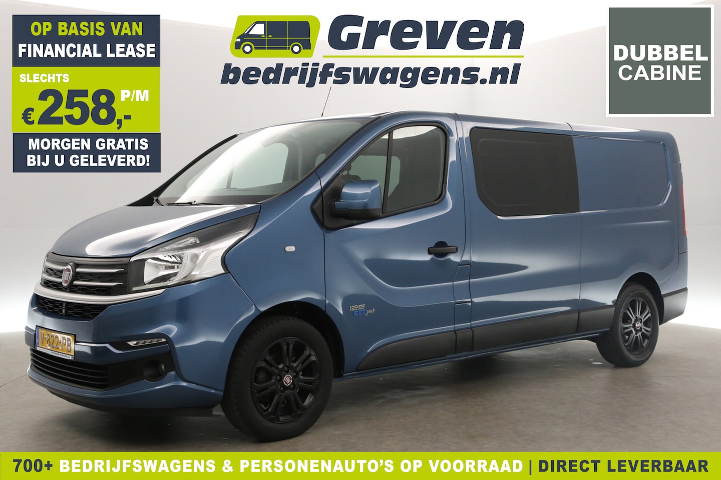 Fiat Talento - 1.6 EcoJet L2H1 Dubbele Cabine | 5 Persoons | Airco Cruise Camera Navigatie PDC 17"LMV Tre - AutoWereld.nl