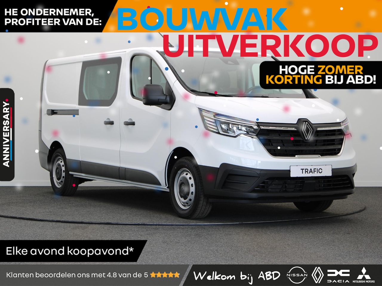 Renault Trafic - 2.0 Blue dCi 130pk T29 L2H1 Start DC | 6 persoons | - AutoWereld.nl