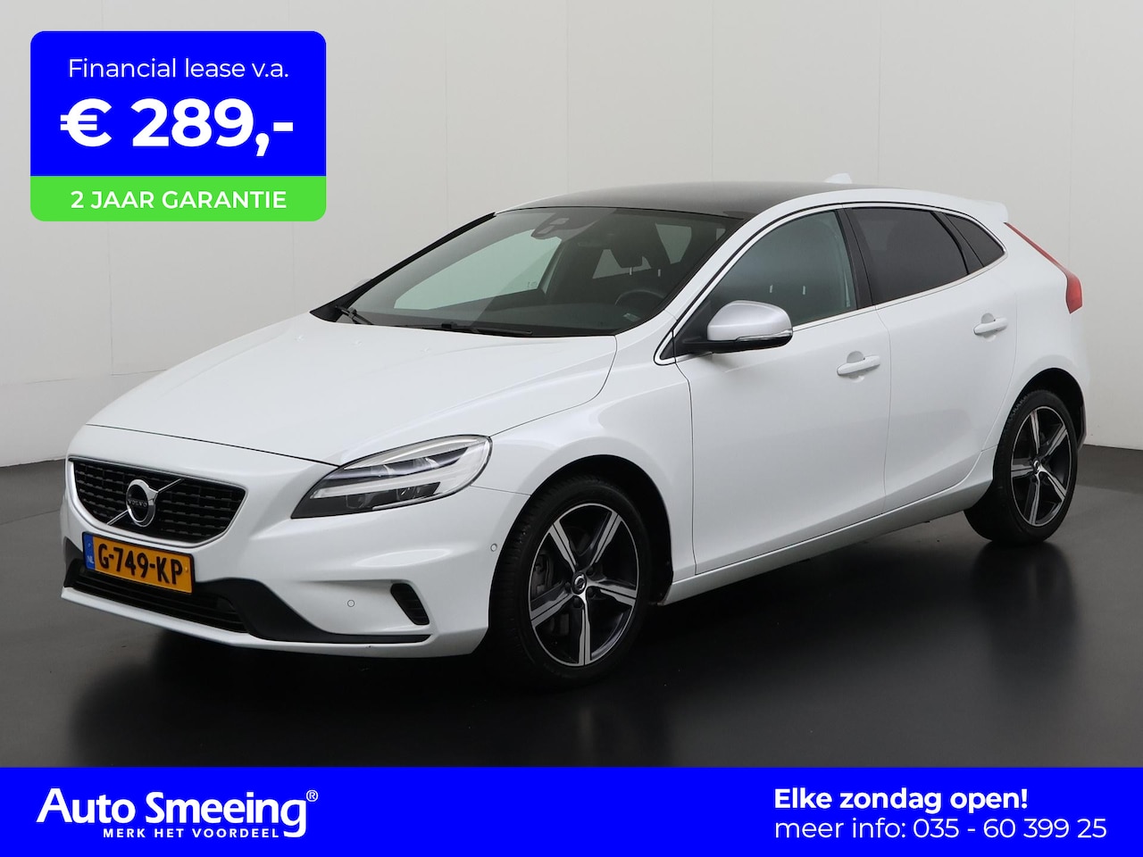 Volvo V40 - 1.5 T3 Polar+ Sport Automaat | R-Design | Panoramadak | Camera | Zondag Open! - AutoWereld.nl