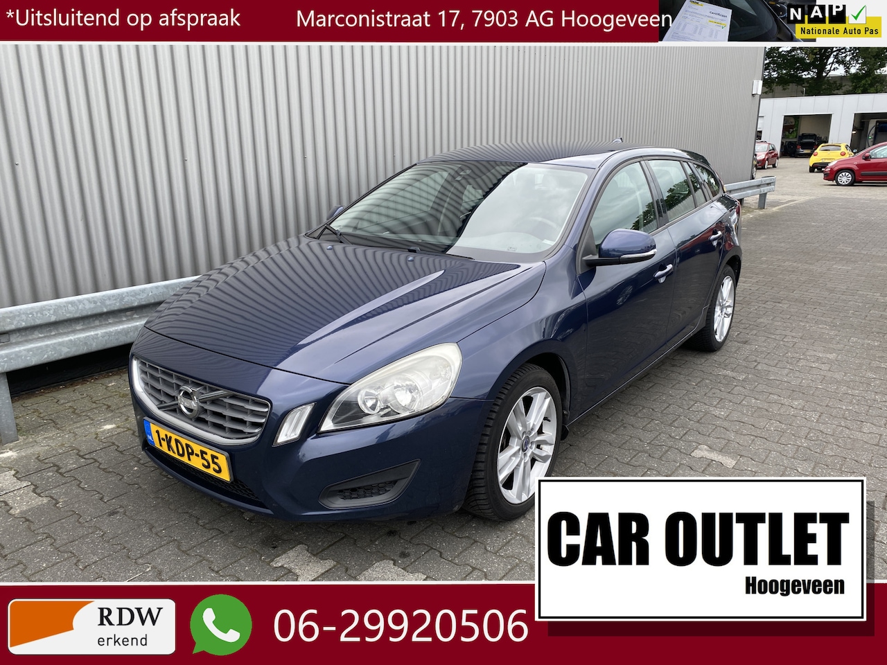 Volvo V60 - 1.6 D2 Kinetic 2e Eignr, Clima, Navi, CC, PDC, LM, Afn.Trekh, z.g.a.n. APK – Inruil Mogeli - AutoWereld.nl