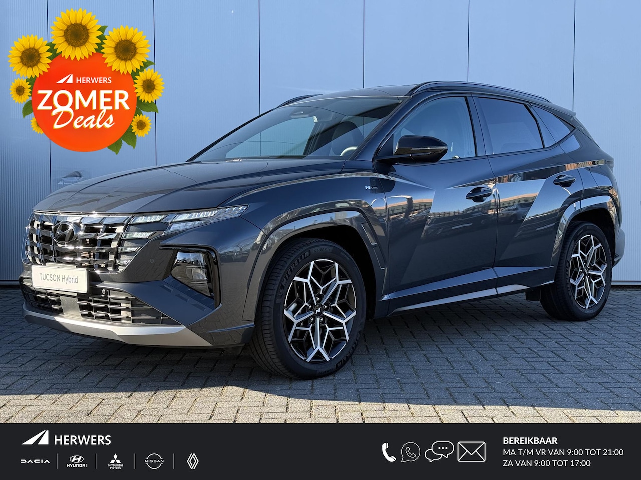 Hyundai Tucson - 1.6 T-GDI HEV N Line 230pk / 1650kg Trekgewicht / Stoelverwarming / Achteruitrijcamera / 1 - AutoWereld.nl
