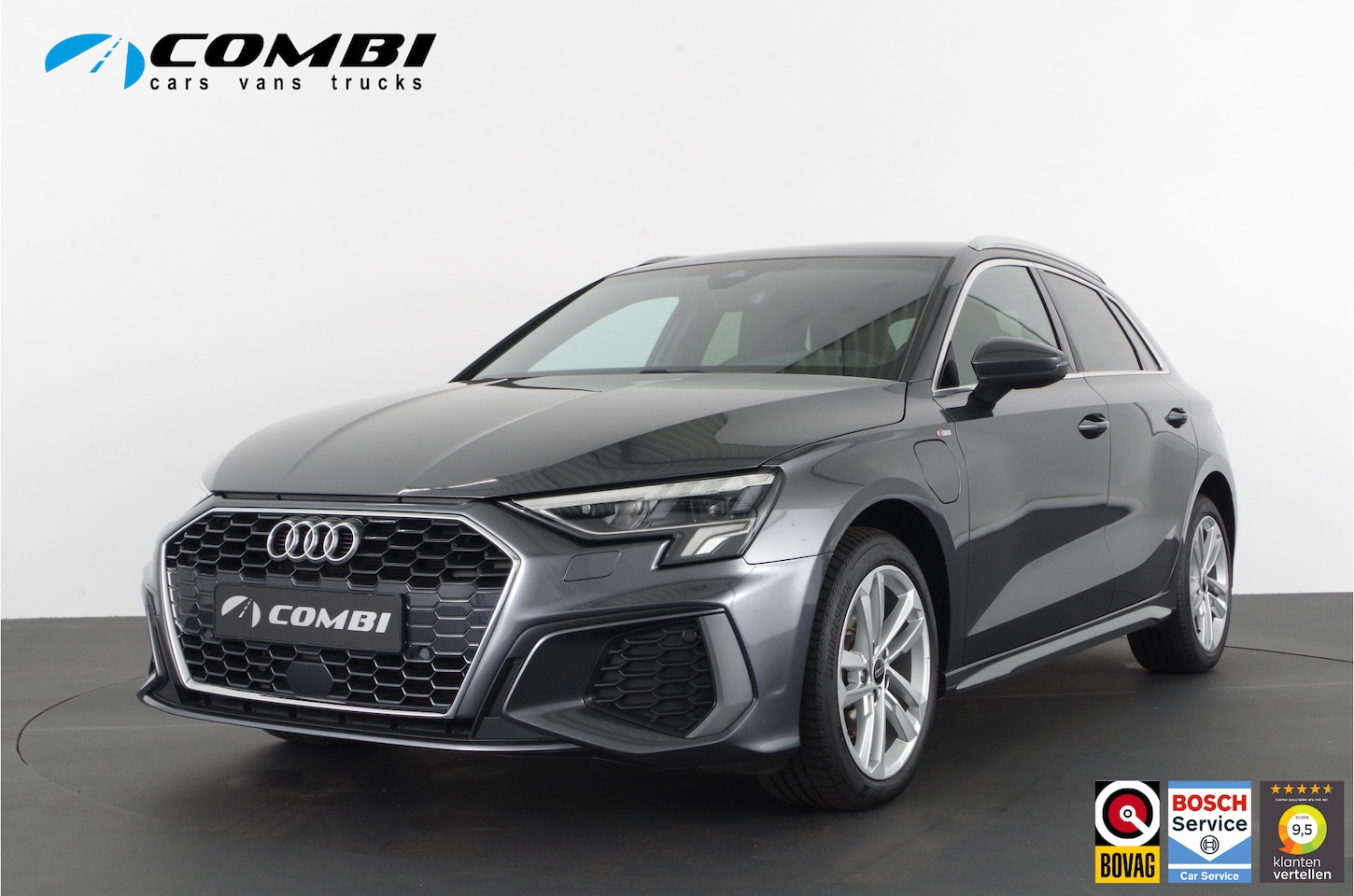Audi A3 Sportback - 40 TFSI e S line > 204pk/Daytona grijs/Adaptive cruise control/Stoelverwarming... - AutoWereld.nl