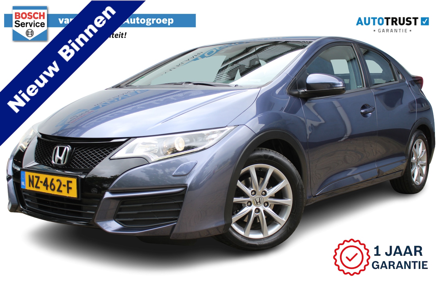 Honda Civic - 1.4 Comfort | Incl. 12 maanden Garantie | Volledig Dealer onderhouden | Trekhaak | Stoelve - AutoWereld.nl