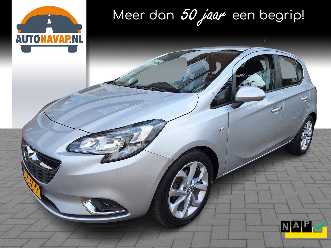 Opel Corsa - 1.4 Online Edition 5Drs /48.000 Km/Navi/Apple/Android/1e Eig/Garantie - AutoWereld.nl
