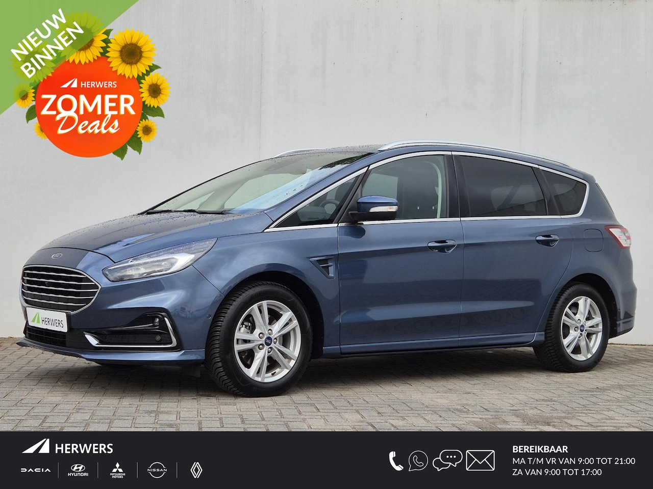 Ford S-Max - 2.5i HEV Luxury 5P Automaat / Apple Carplay Android Auto / Allseason banden / Stoelverwarm - AutoWereld.nl