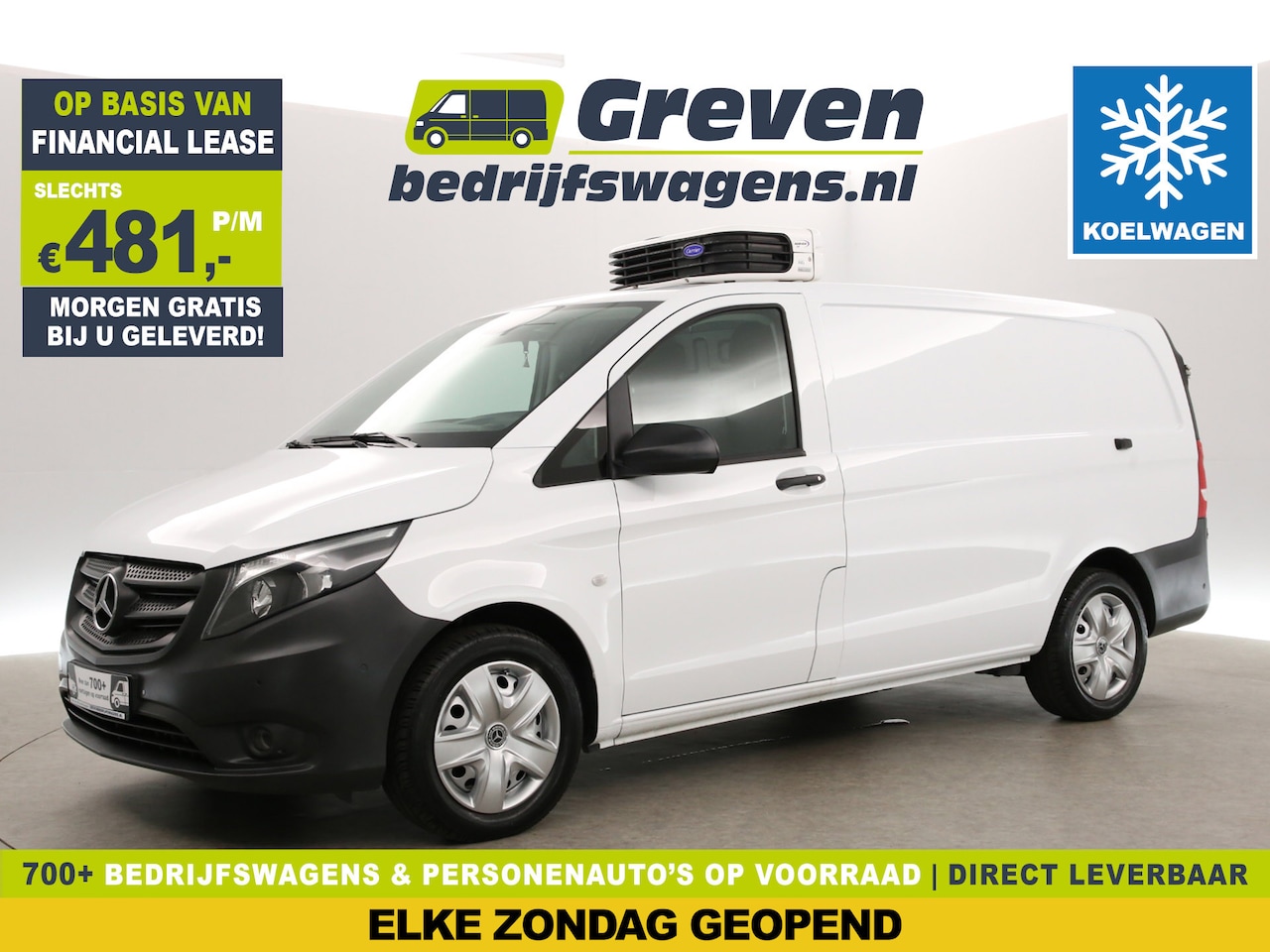 Mercedes-Benz Vito - 119 CDI Lang 191PK Koelwagen Nachtkoeling Automaat Airco Cruise Koelauto PDC Elektrpakket - AutoWereld.nl