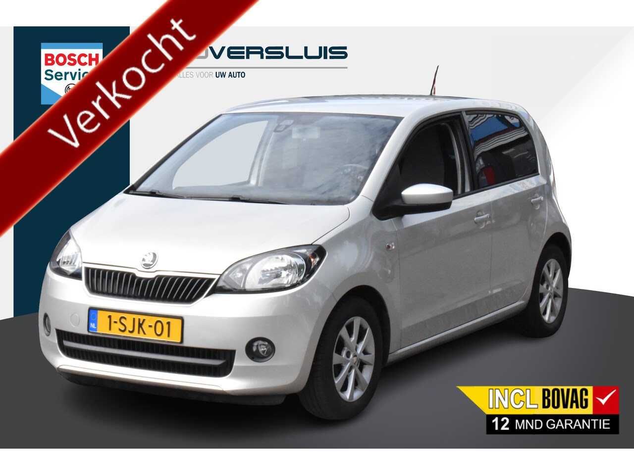 Skoda Citigo - 1.0 Greentech Sprint Airco | 5-Deurs | Cruise | Goed onderhouden | 12 mnd BOVAG garantie W - AutoWereld.nl
