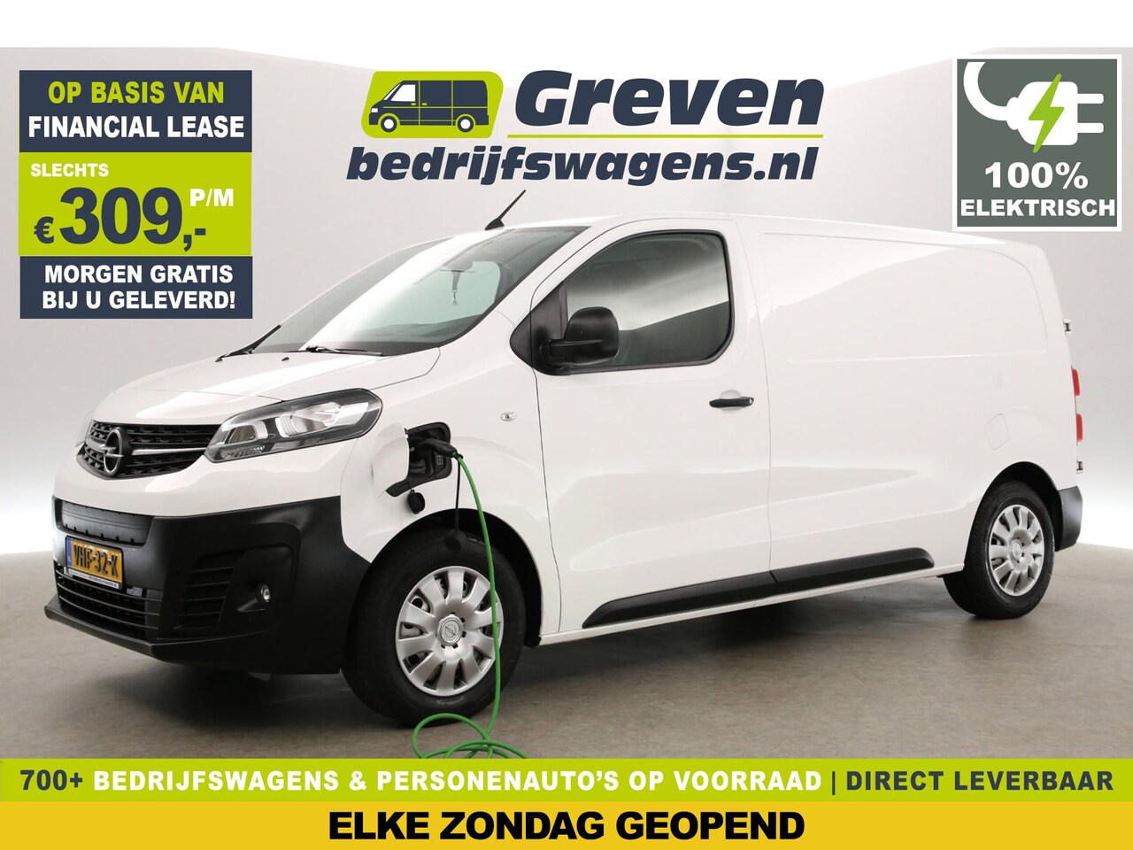 Opel Vivaro - L2H1 75 kWh Elektrisch Airco Cruise 360Camera Carplay 3 Persoons Navi PDC Elektrpakket - AutoWereld.nl