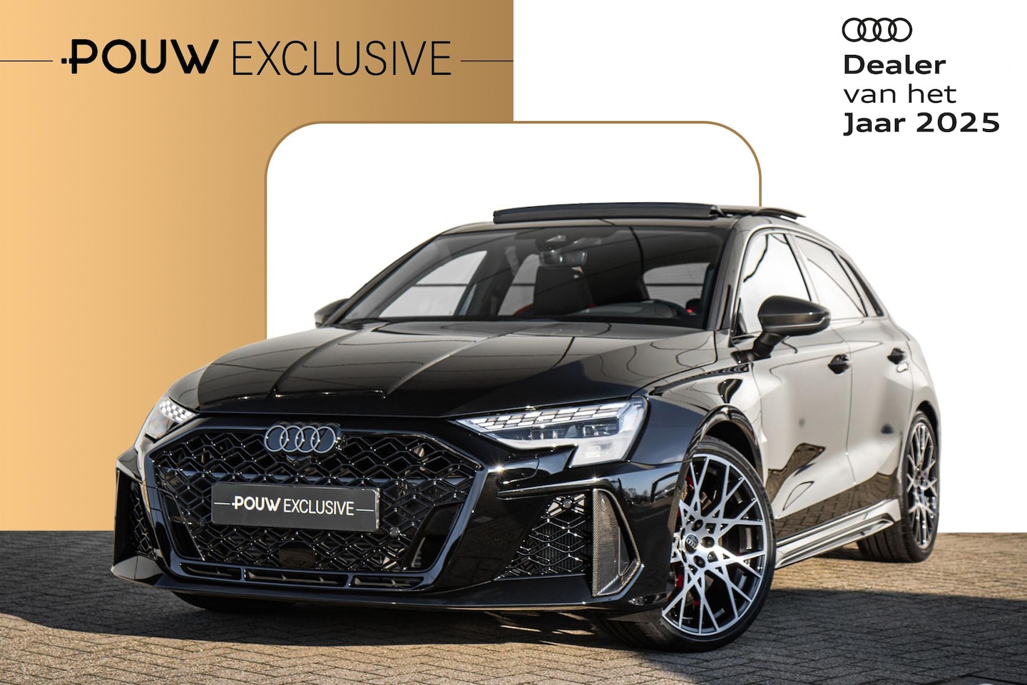 Audi RS3 - Sportback 2.5 TFSI 400pk quattro Audi RS 3 Sportback 2.5 TFSI 400pk quattro | Glazen Panor - AutoWereld.nl