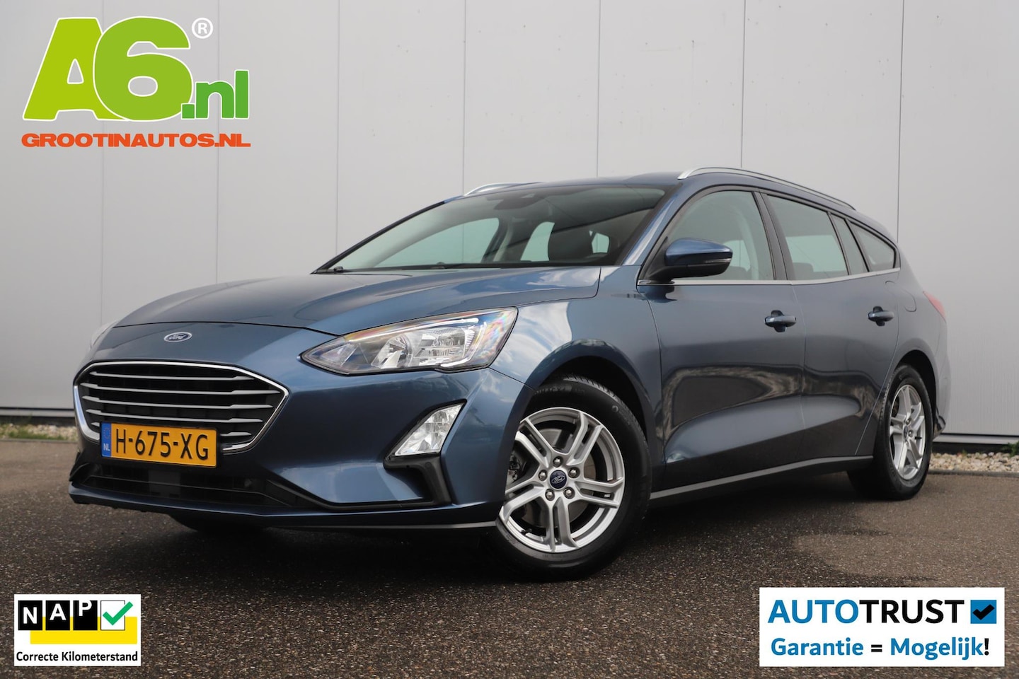 Ford Focus Wagon - 1.0 EcoBoost Trend Edition Business Navigatie Carplay Android Airco Cruise Control 16 inch - AutoWereld.nl