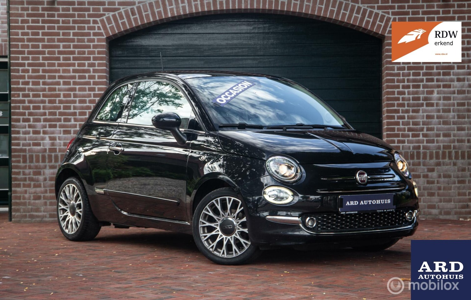 Fiat 500 - 1.2 Lounge|Pano|Parkeersens.|Blueth.|Goed onderh.| - AutoWereld.nl