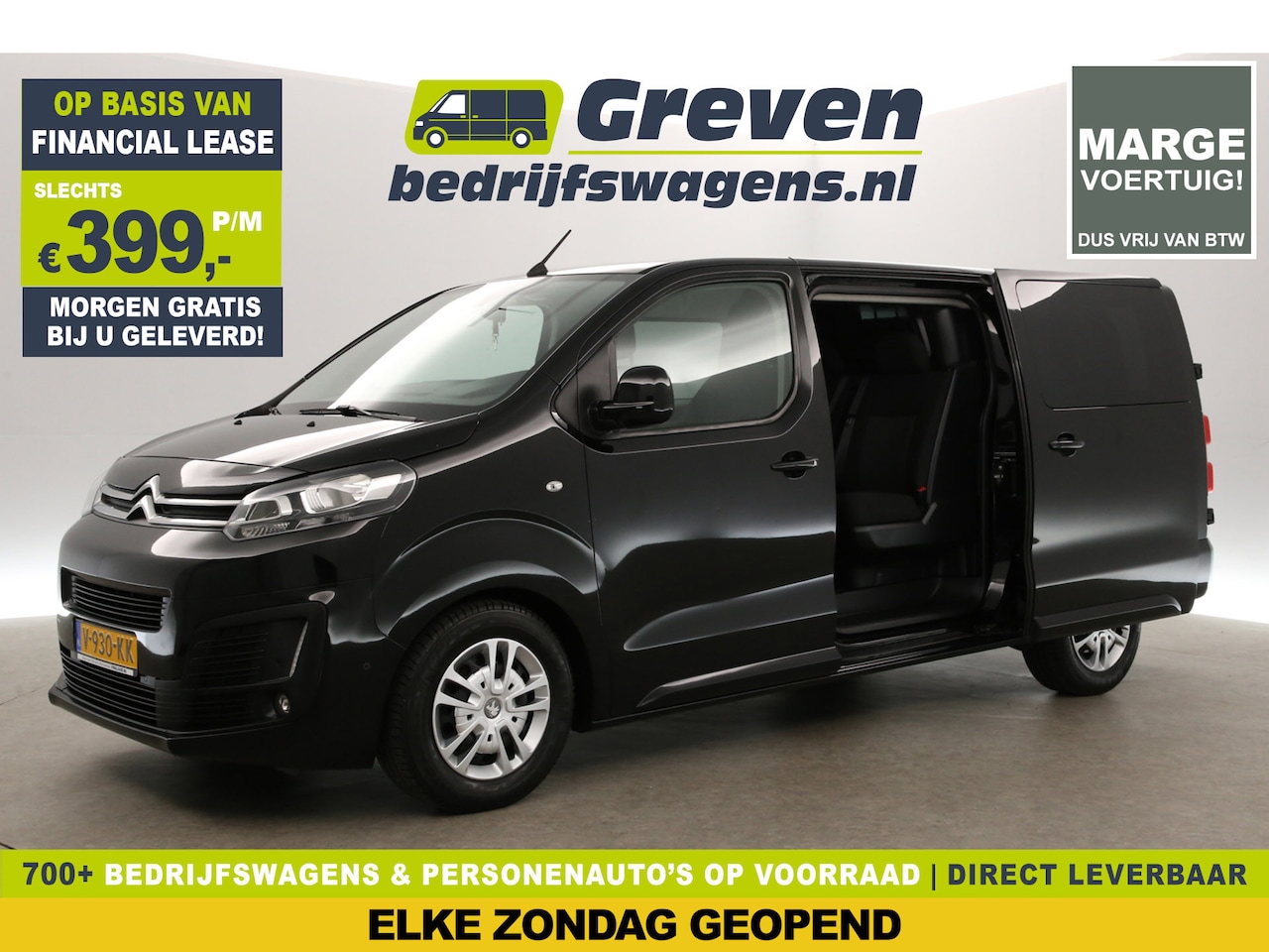 Citroën Jumpy - 2.0 BlueHDI 177PK L3H1 | Dubbele Cabine | MARGE! | 5 Persoons | 360 Camera 2xSchuifdeur Ai - AutoWereld.nl