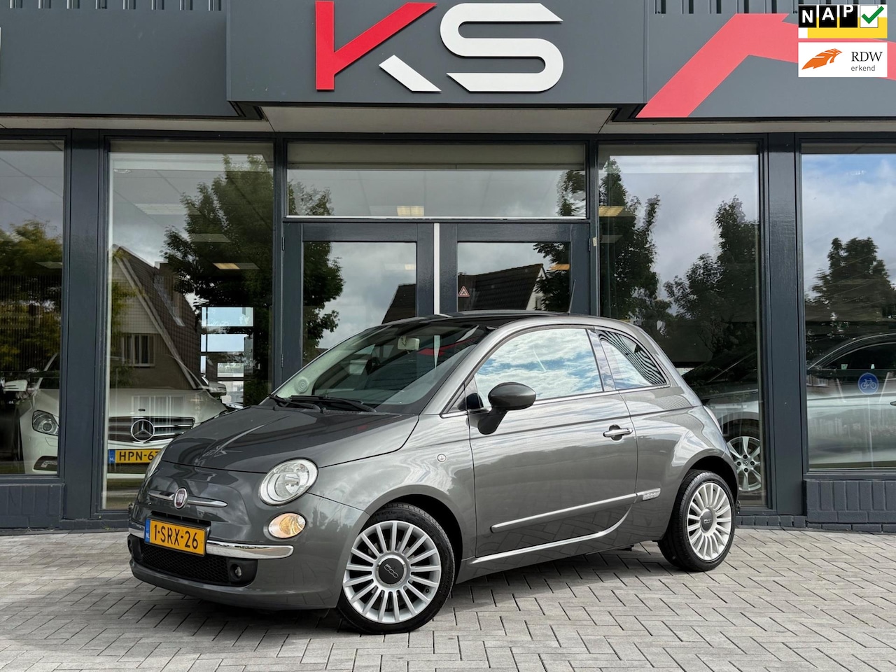 Fiat 500 - 0.9 TwinAir Lounge Pano Airco Nap - AutoWereld.nl