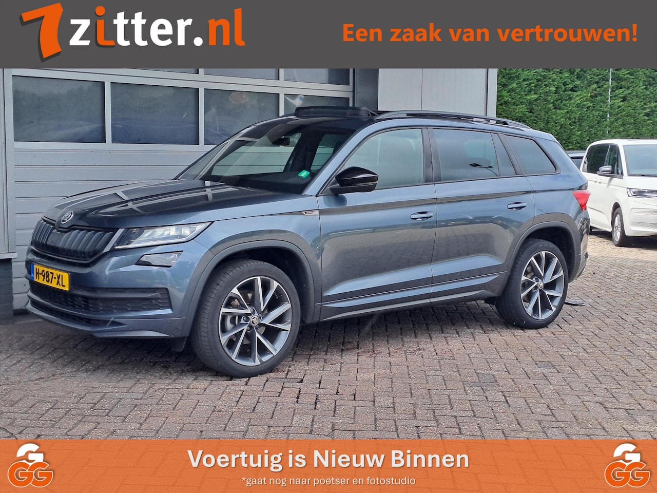 Skoda Kodiaq - 1.5 TSI Sportline Business 1.5 TSI Sportline Business, 7-Persoons, Trekhaak, Panoramadak, Memory stoelen, - AutoWereld.nl