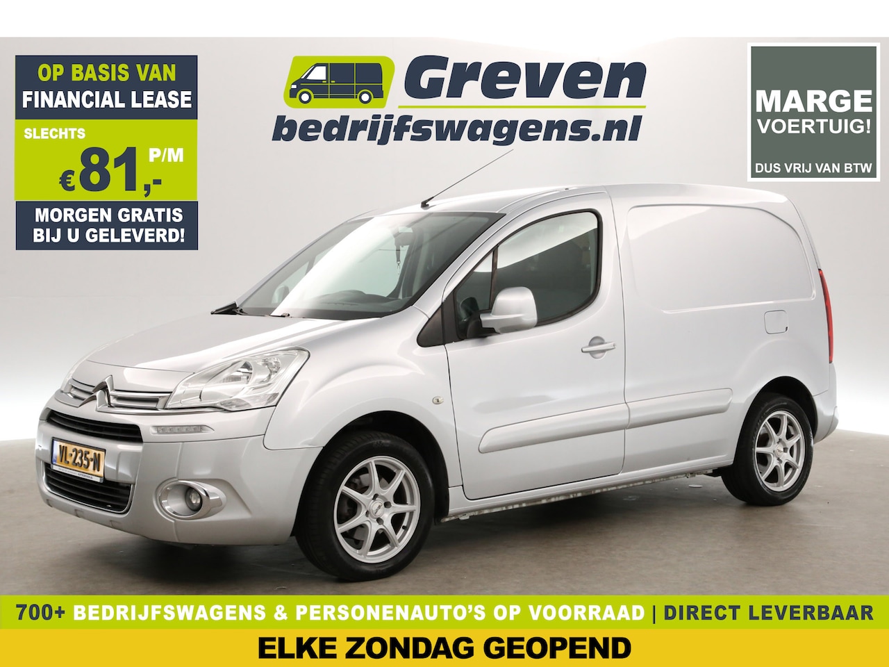 Citroën Berlingo - 1.6 e-HDI L1H1 Marge Airco Parkeersensoren Trekhaak 16"LMV Elektrpakket - AutoWereld.nl
