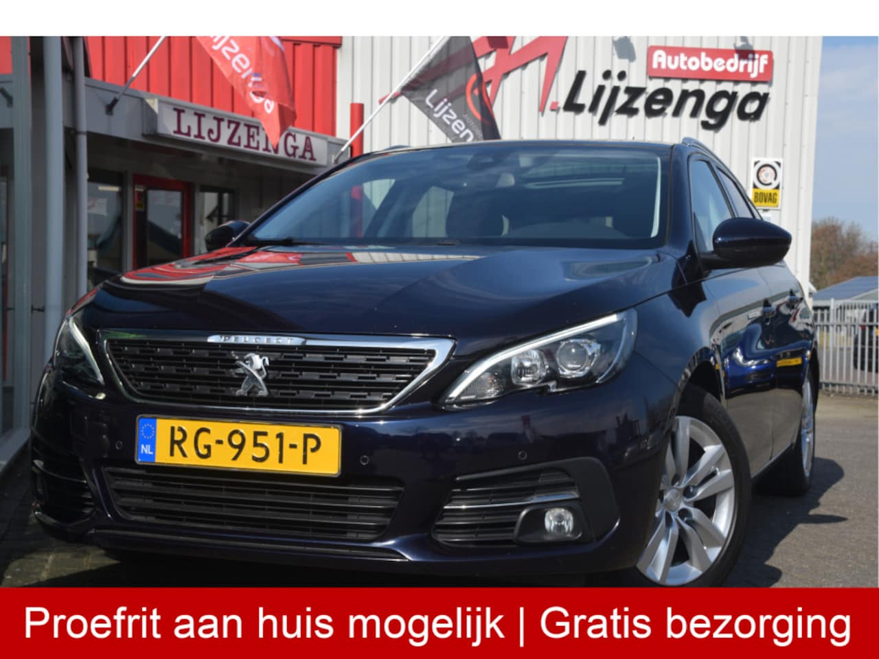 Peugeot 308 SW - 1.2 PureTech Blue Lease Executive Carplay | Navi | Pano | PDC | LMV | Bluetooth | Trekhaak - AutoWereld.nl