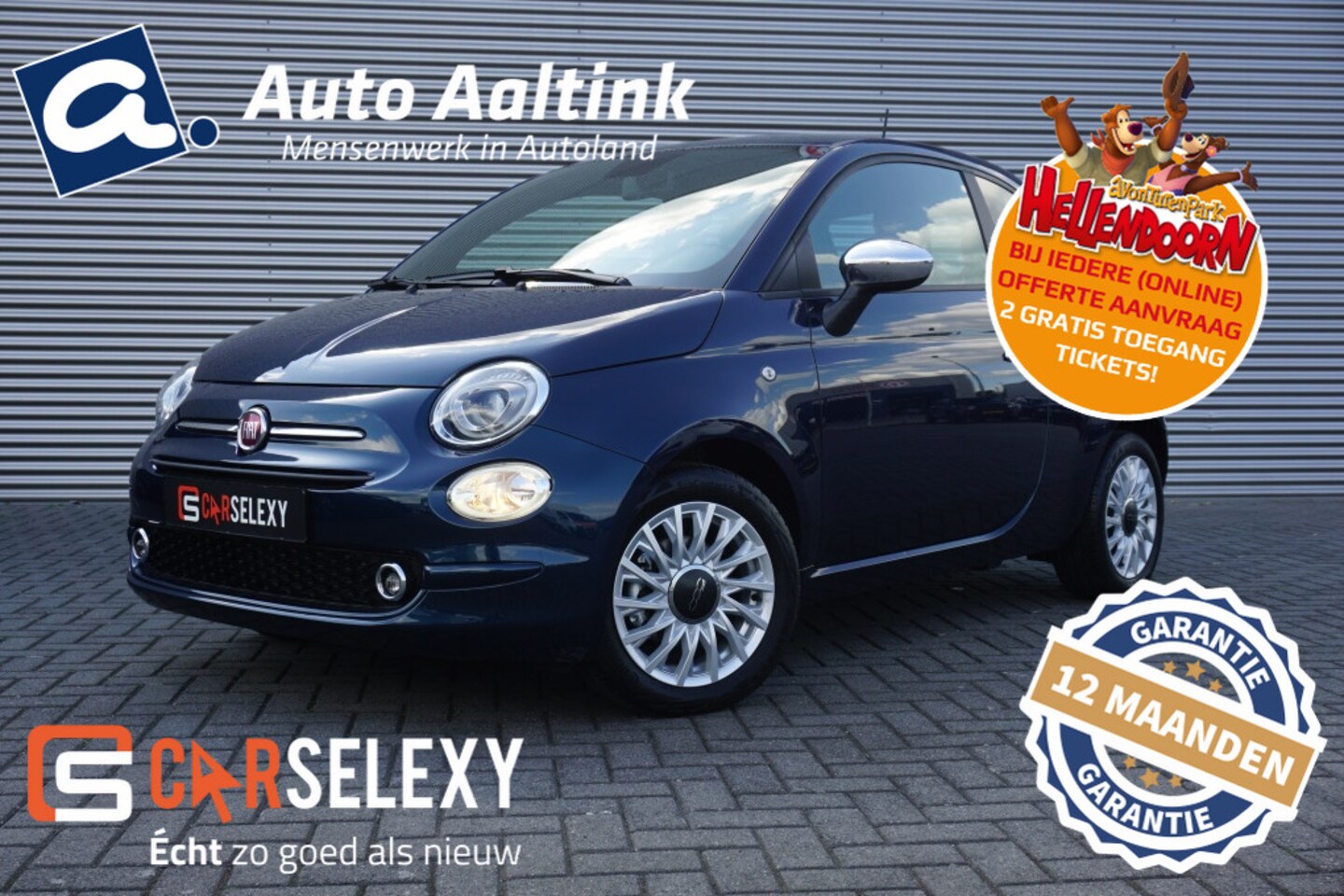 Fiat 500 - 70PK Hybrid NAVI | CRUISE | CARPLAY | PARK.SENS | DAB+ | CLIMA! - AutoWereld.nl