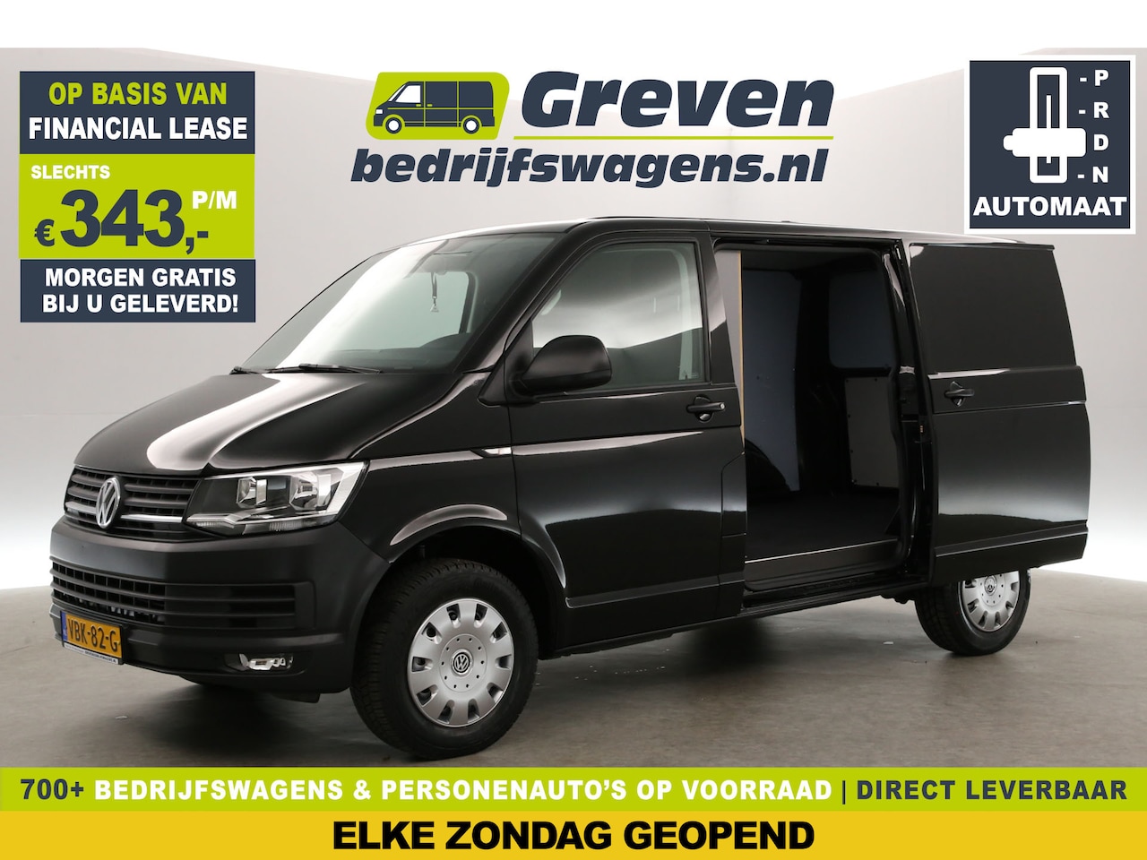 Volkswagen Transporter - 2.0 TDI L1H1 150PK Automaat Airco Cruise Carplay DSG Navigatie PDC 2xSchuifdeur - AutoWereld.nl