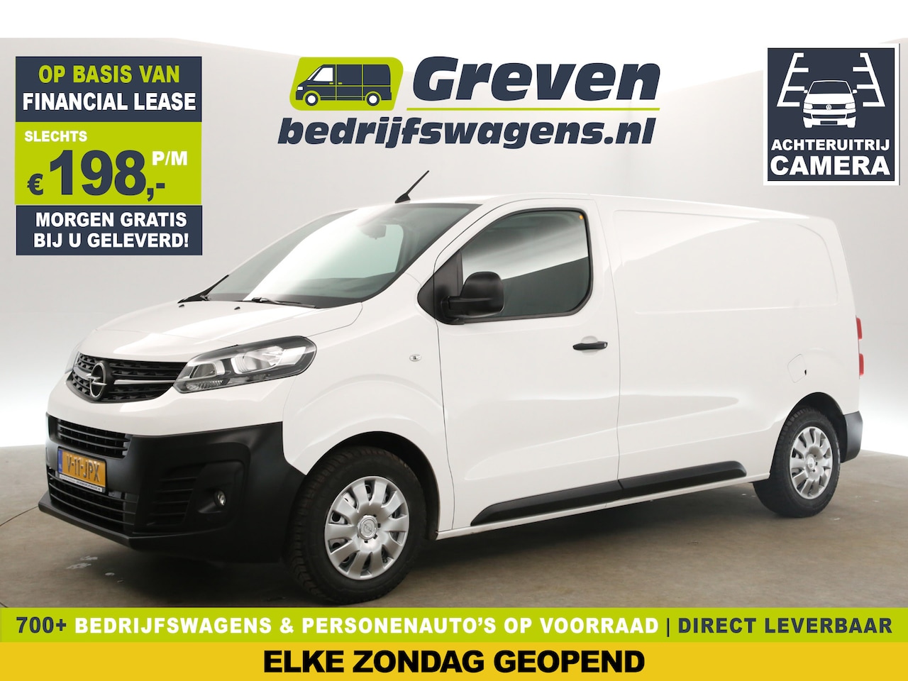Opel Vivaro - 1.5 CDTI L2H1 Airco Cruise Carplay 360Camera Navigatie 3 Persoons PDC Elektrpakket Achterk - AutoWereld.nl