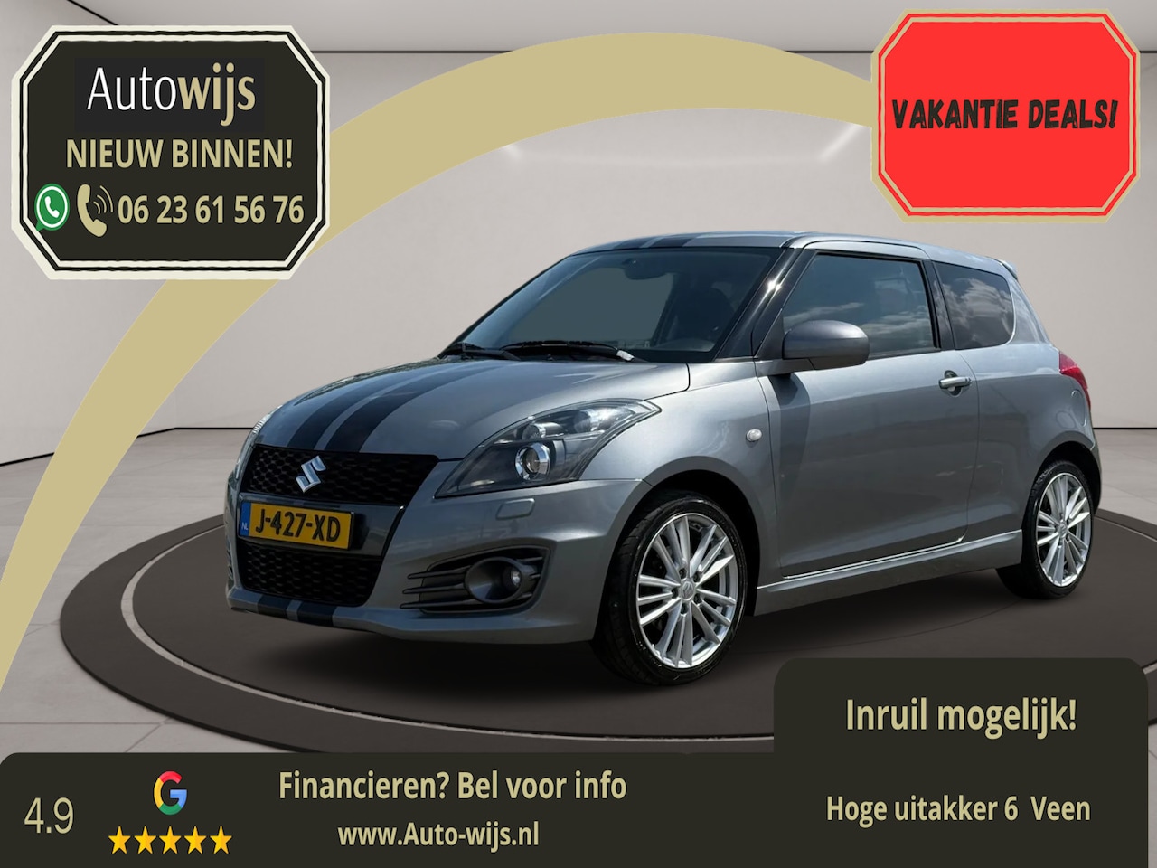 Suzuki Swift - 1.6 Sport|136PK|Stoelverw|Xenon|Bluetooth - AutoWereld.nl