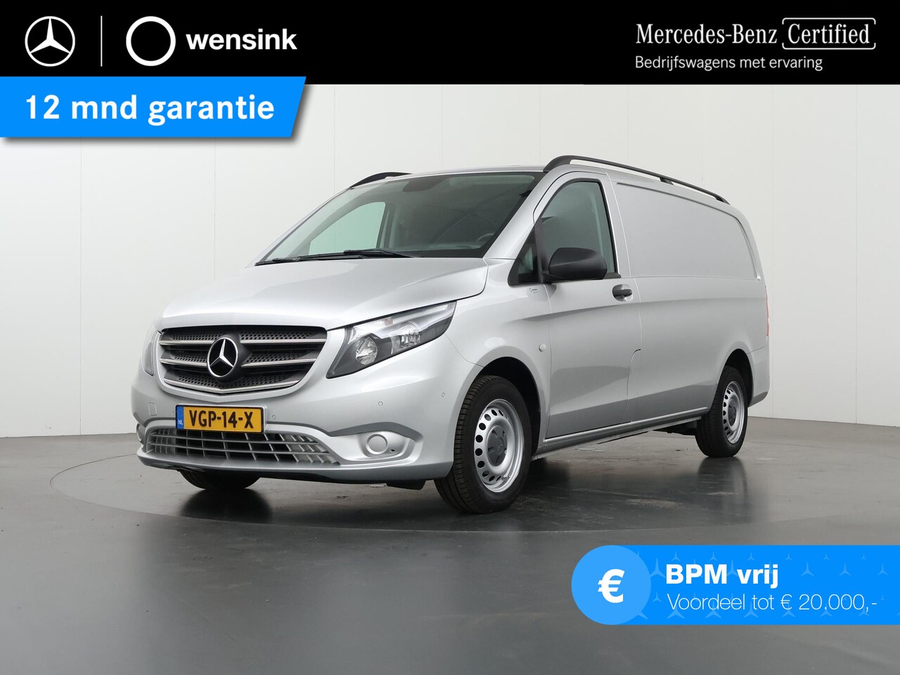 Mercedes-Benz Vito - 111 CDI | L2 Lang | Climate Control | Cruise Control | Bluetooth | Trekhaak | 2-zits | Cer - AutoWereld.nl