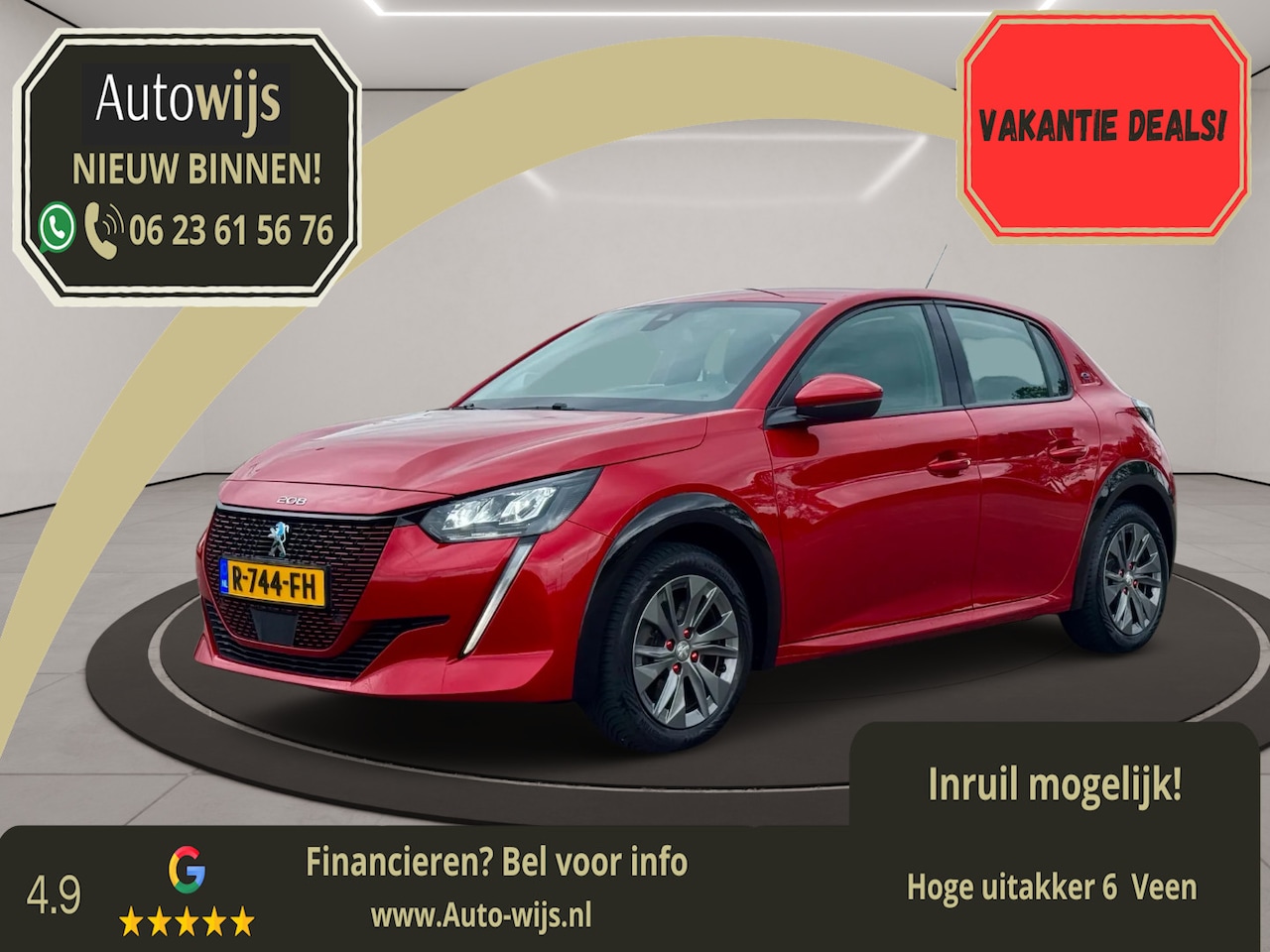 Peugeot e-208 - EV Allure 50 kWh|Carplay|57DKM|LM-Velg|Navi|Cruise - AutoWereld.nl