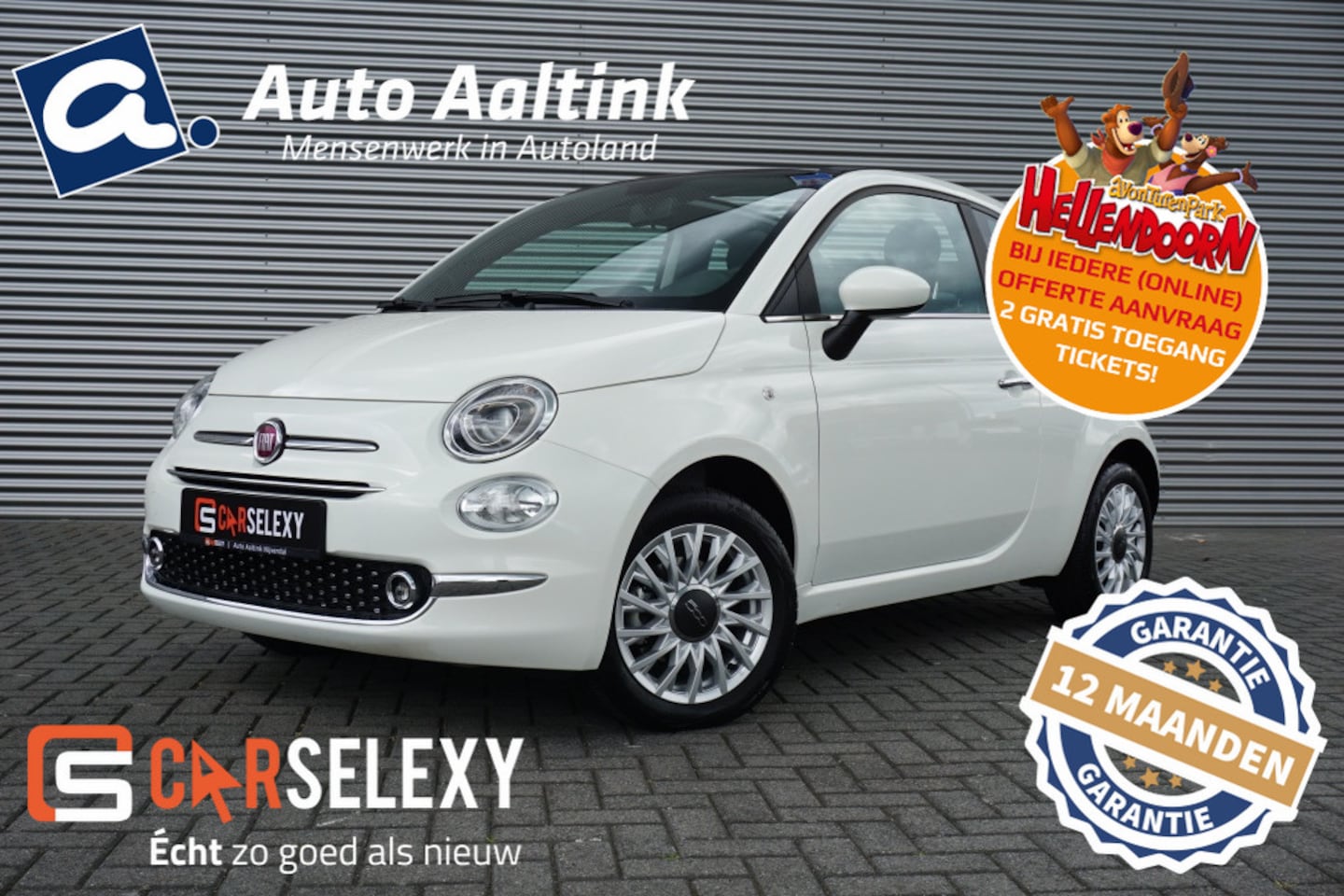 Fiat 500 C - 70PK HYBRID CRUISE | CARPLAY | CLIMA | PARK.SENSOREN | 15'LMV! - AutoWereld.nl