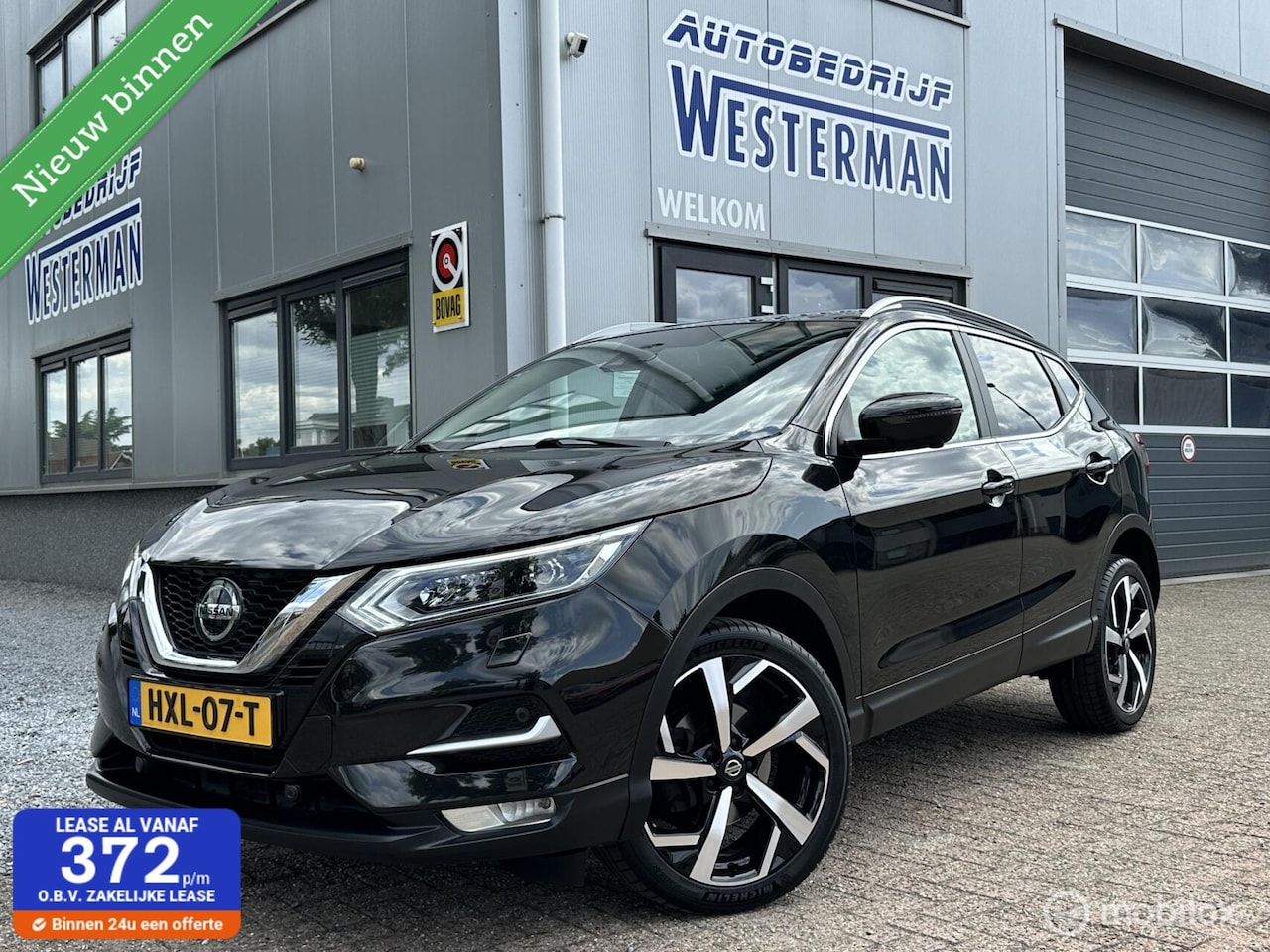 Nissan Qashqai - 1.3 DIG-T Premium Edition Aut Pano Leer Navi 360°Cam Keyless 19"Lmv etc. - AutoWereld.nl