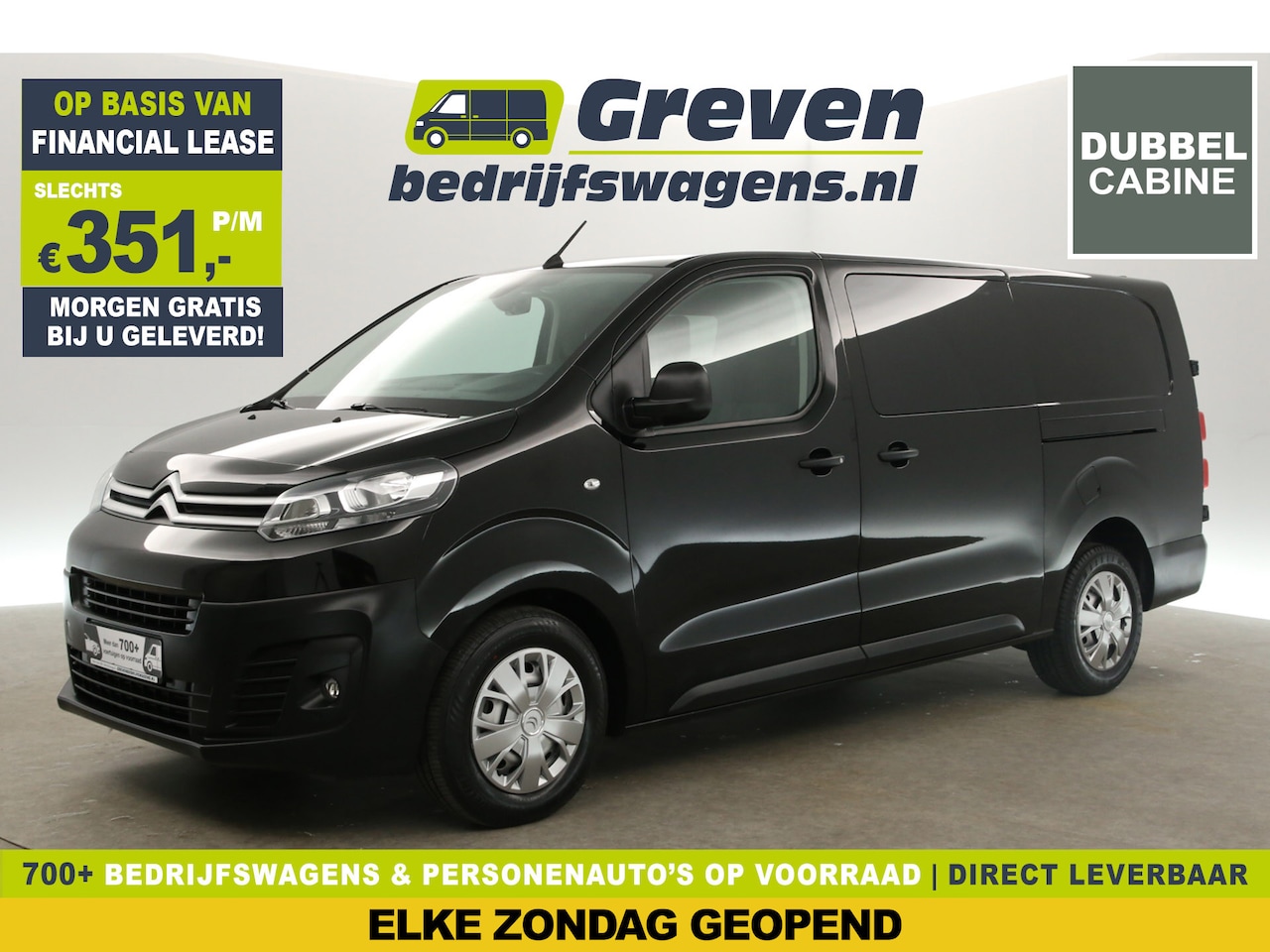 Citroën Jumpy - 2.0 BlueHDI L3H1 | Dubbele Cabine | 6 Persoons | 360Camera 2xSchuifdeur Airco Cruise Carpl - AutoWereld.nl